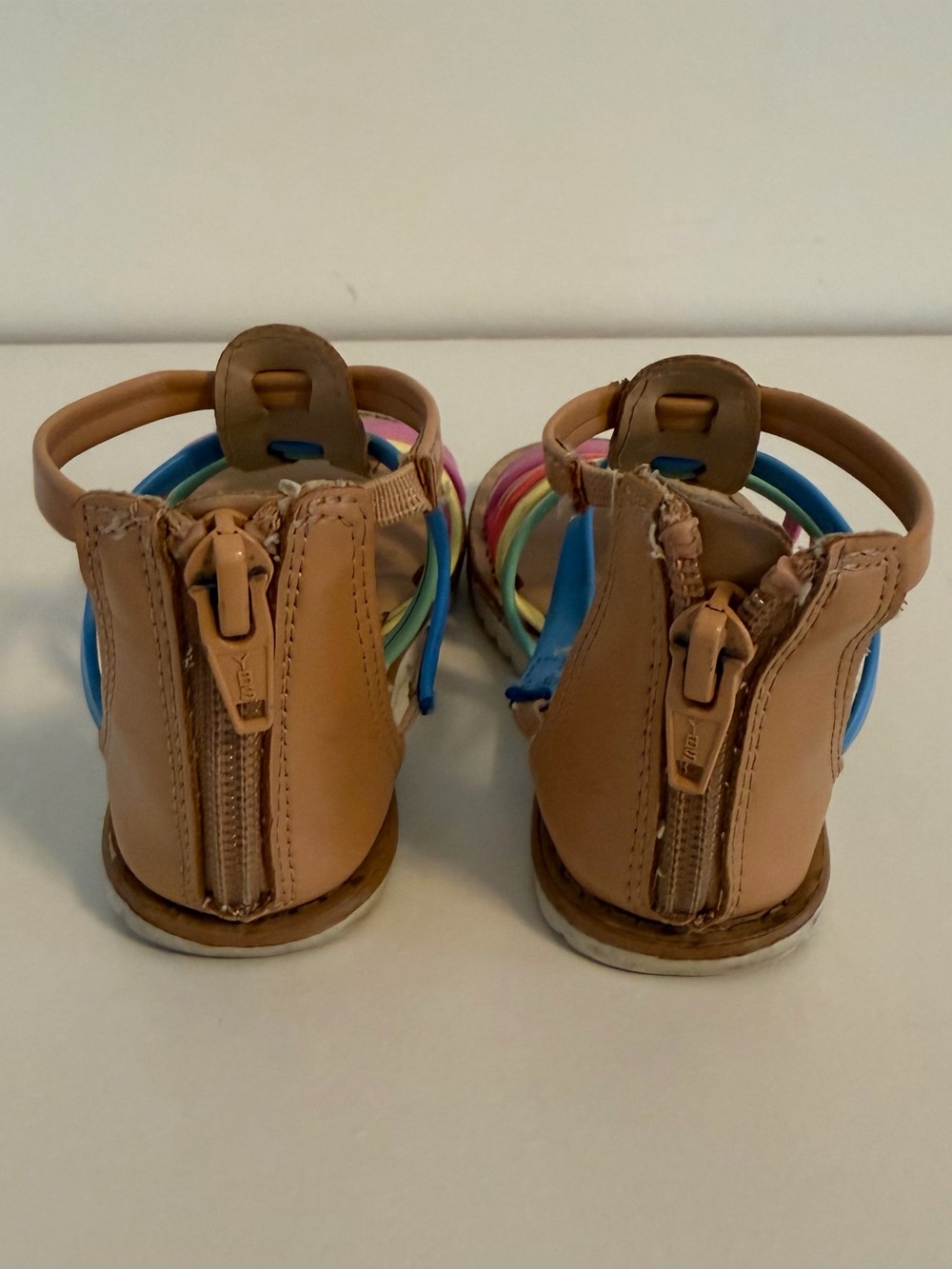Cat & Jack Rainbow Gladiator Sandals Toddler Size 8 - Picture 5 of 6